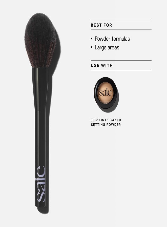 Saie All-Over Powder Makeup Brush - Large, Tapered, & Fluffy Setting Powder Brush for Lightweight, Effortless Application - Ultra-Soft, Cruelty-Free & Vegan Face Makeup Brushes (1 Count) - Image 3