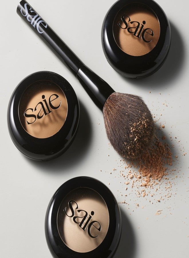 Saie All-Over Powder Makeup Brush - Large, Tapered, & Fluffy Setting Powder Brush for Lightweight, Effortless Application - Ultra-Soft, Cruelty-Free & Vegan Face Makeup Brushes (1 Count) - Image 5