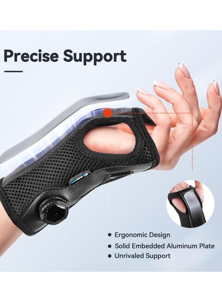 Ru syanl Wrist Brace for Carpal Tunnel wiht Adjustable Knob Hand Brace Night Support Fits Both Hands Provide Maximum Wrist Support for Unisex for Tendonitis Arthritis Sprains - Image 3
