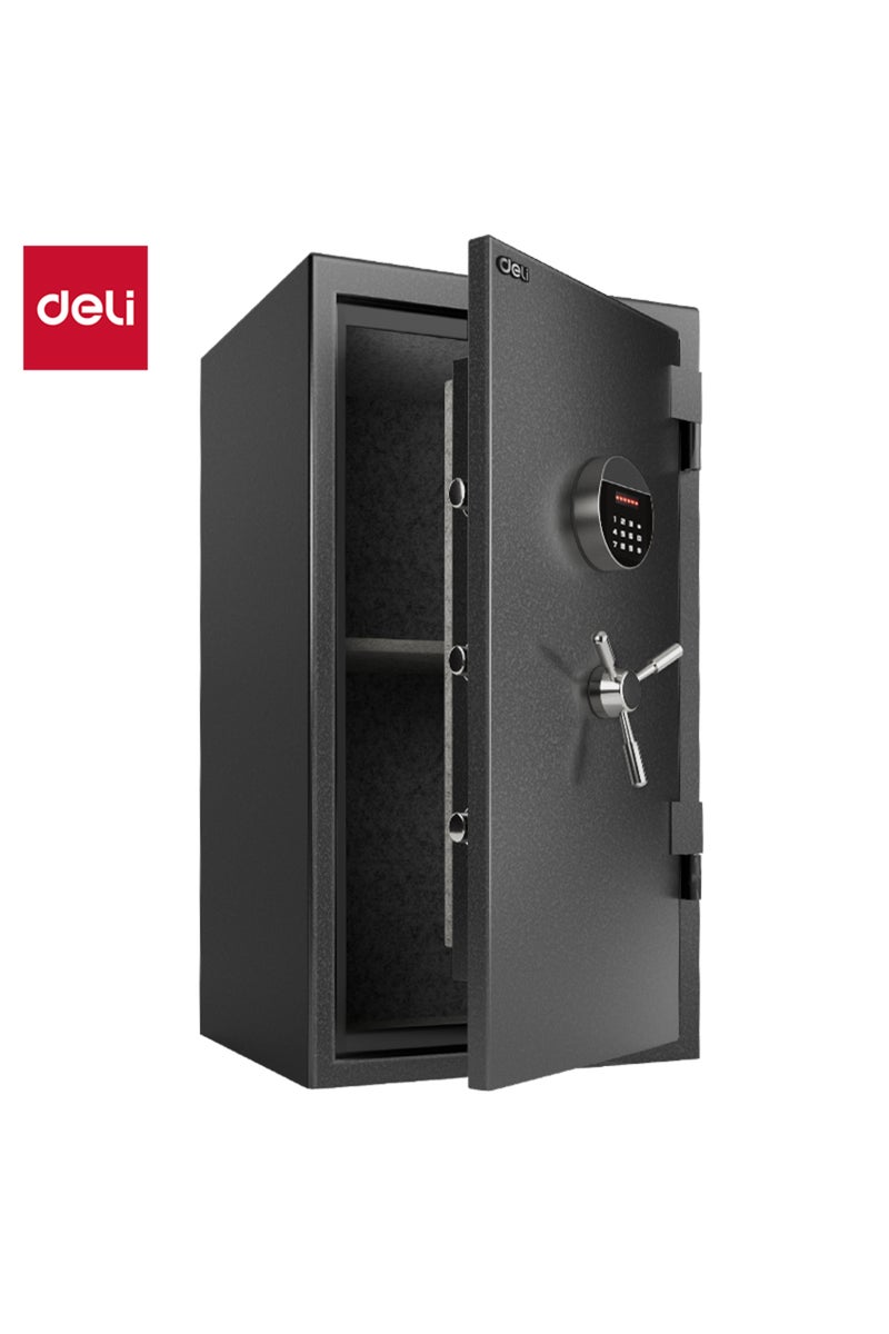 Deli 1-Hour Fireproof Safe Box, Digital Lock 68kg (80x45x40cm) ET602 Dark Grey - Image 1
