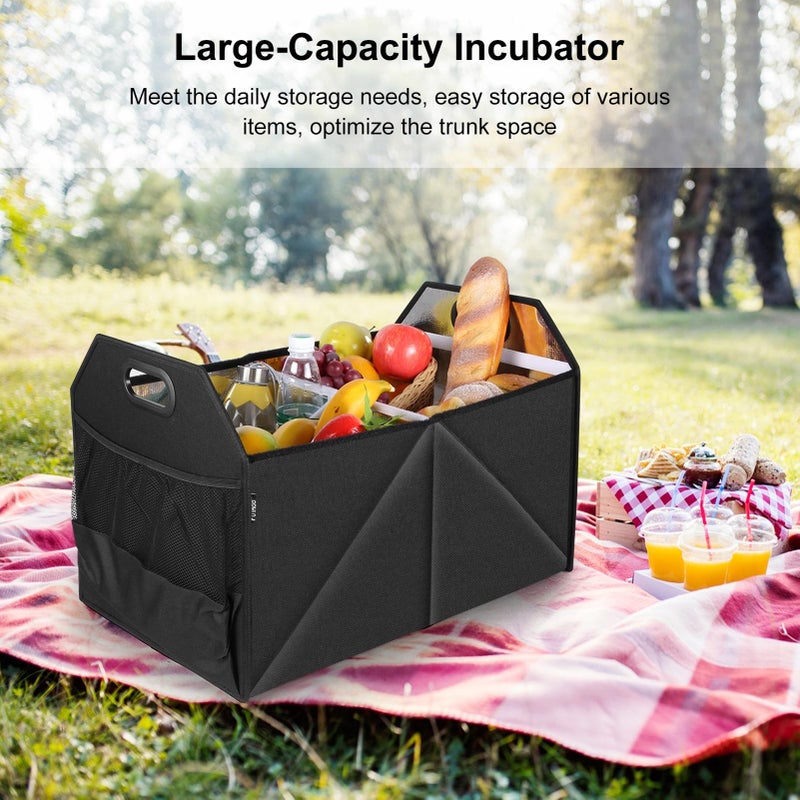 Large Trunk Organizer with Removable Leak-Proof Insulated Cooler Bag, Nylon 600D Material, Essential Car Accessory for Clean and Organized Vehicle, Suitable for Cars, SUVs, Trucks - Image 4
