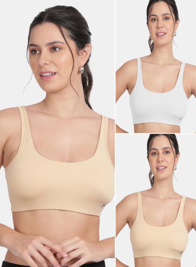 Pack of 2 - Removable Pad Sports Bra
