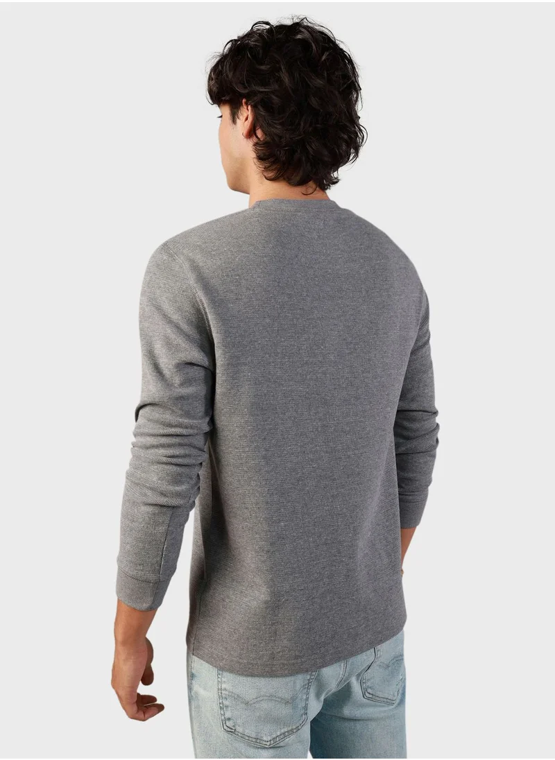 American Eagle Logo Graphic Thermal T-Shirt