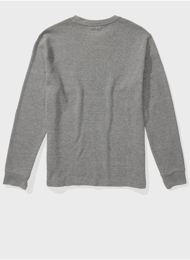 American Eagle Logo Graphic Thermal T-Shirt