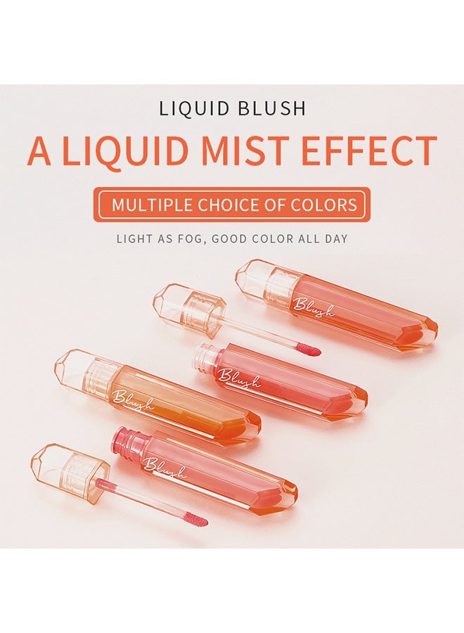 pudaier Liquid Blush, Long-lasting High-pigment Colors Velvet Cream for Cheeks, Natural Looking Makeup #O7 「CAMEO BROWN」 - Image 3