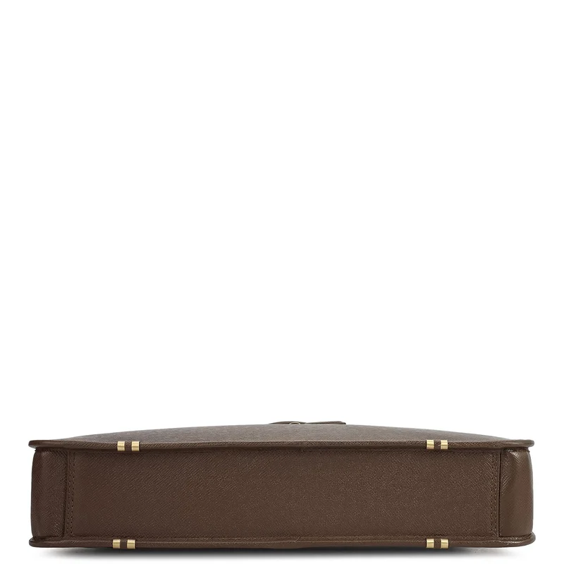Da Milano  Franzy Leather Laptop Bag - Walnut  | Best Price UAE