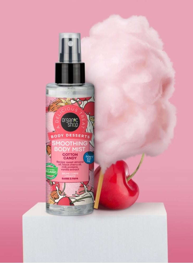 Organic Shop Body Desserts Smoothing Body Mist Cotton Candy, 200 ml - Image 3