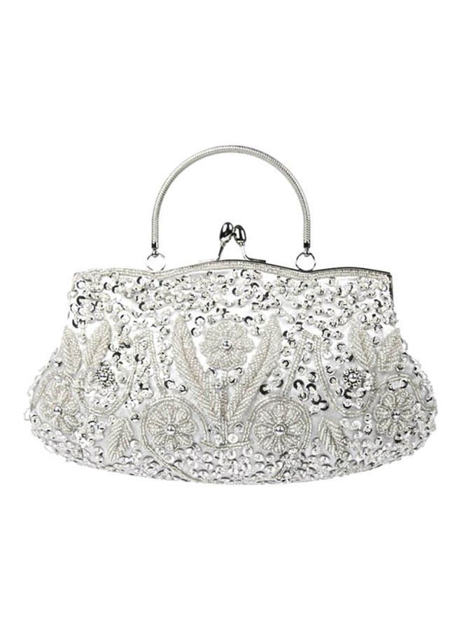 NIBEMINENT Vintage Handmade Clutch Bag Silver  - Image 1