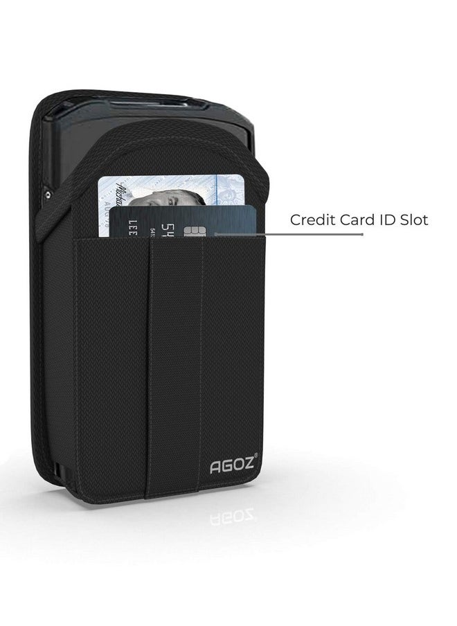 AGOZ - Zebra Tc51 Tc56 Scanner Holster, Rugged Carrying Case Pouch For Zebra Tc51 Tc52 Tc56 Tc57 Tc20 Tc21 Tc25 Tc26 Mc40 Mc45 Handheld Barcode Touch Mobile Computer,Cover With Metal Clip & Belt Loops - Image 1