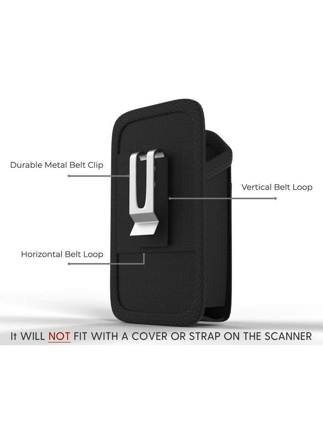 AGOZ - Zebra Tc51 Tc56 Scanner Holster, Rugged Carrying Case Pouch For Zebra Tc51 Tc52 Tc56 Tc57 Tc20 Tc21 Tc25 Tc26 Mc40 Mc45 Handheld Barcode Touch Mobile Computer,Cover With Metal Clip & Belt Loops - Image 1