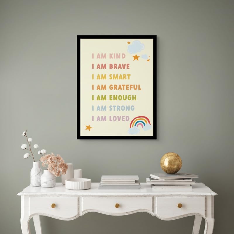 Art Decor طباعة فنية مؤطرة للأطفال بتأكيدات إيجابية - Image 3