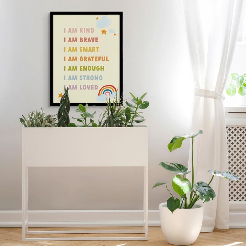 Art Decor طباعة فنية مؤطرة للأطفال بتأكيدات إيجابية - Image 2