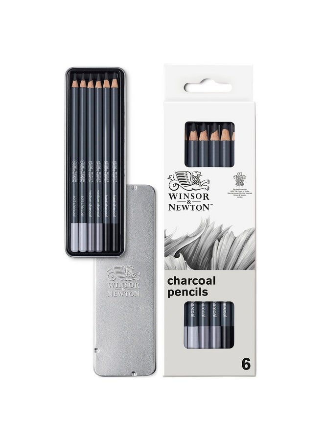 WINSOR & NEWTON Studio Collection 6 Count Charcoal Pencils  - Image 1