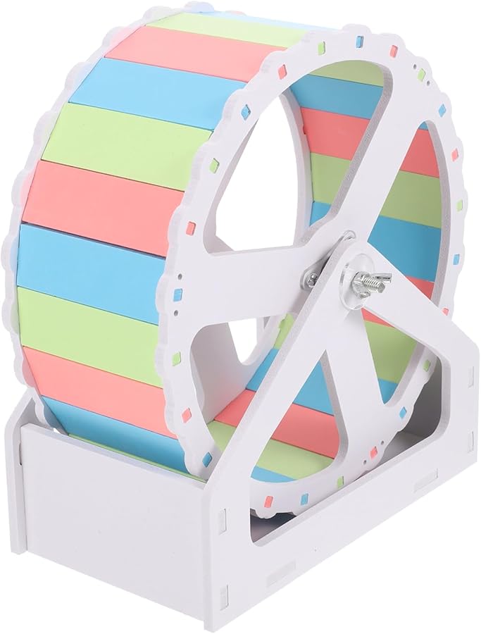 Large 21Cm Quiet Hamster Running Wheel Stand For Hedgehog Chinchilla Gerbil Exercise - Image 1