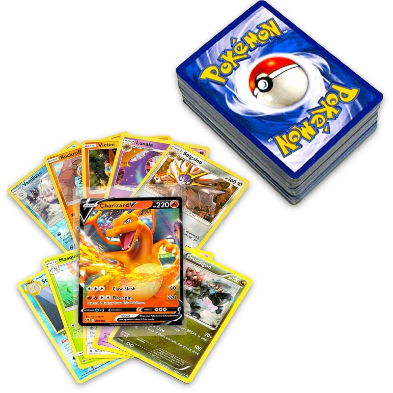 Pokemon 50+ Official Pokemon Cards Collection with 5 Foils in Any Combination and at Least 1 Rarity, GX, EX, FA, Tag Team, Or Secret Rare - Image 4