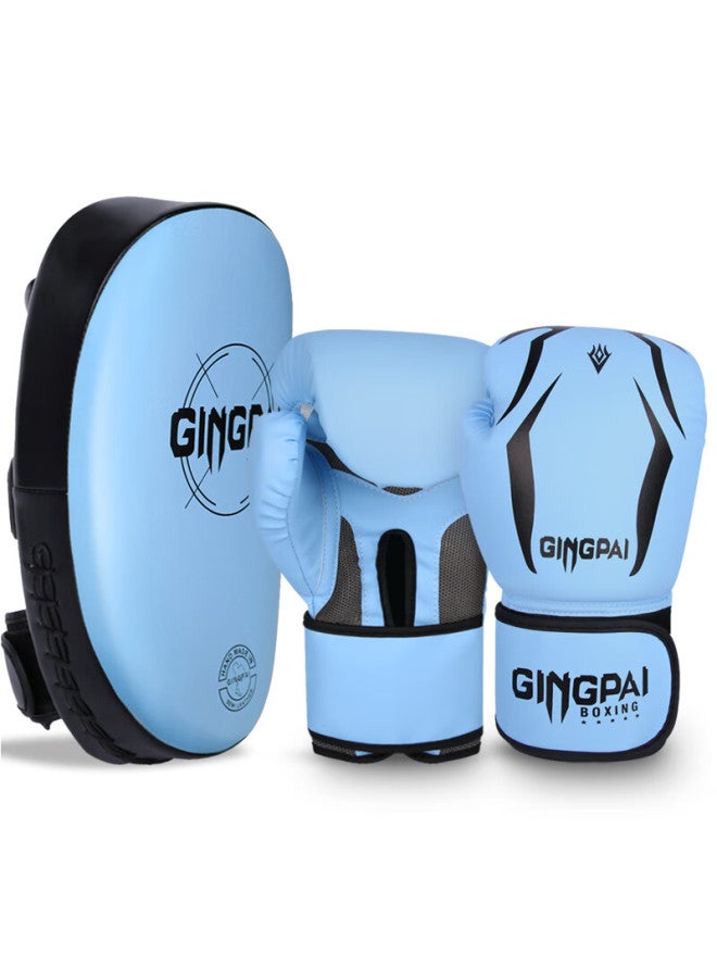 Competing pie Jingpai Boxing Gloves, Hand Target, Kickboxing Foot Target, Adult And Children's Parent-child Set, Punching Bag, Training Muay Thai Fighting, 6oz - Image 5
