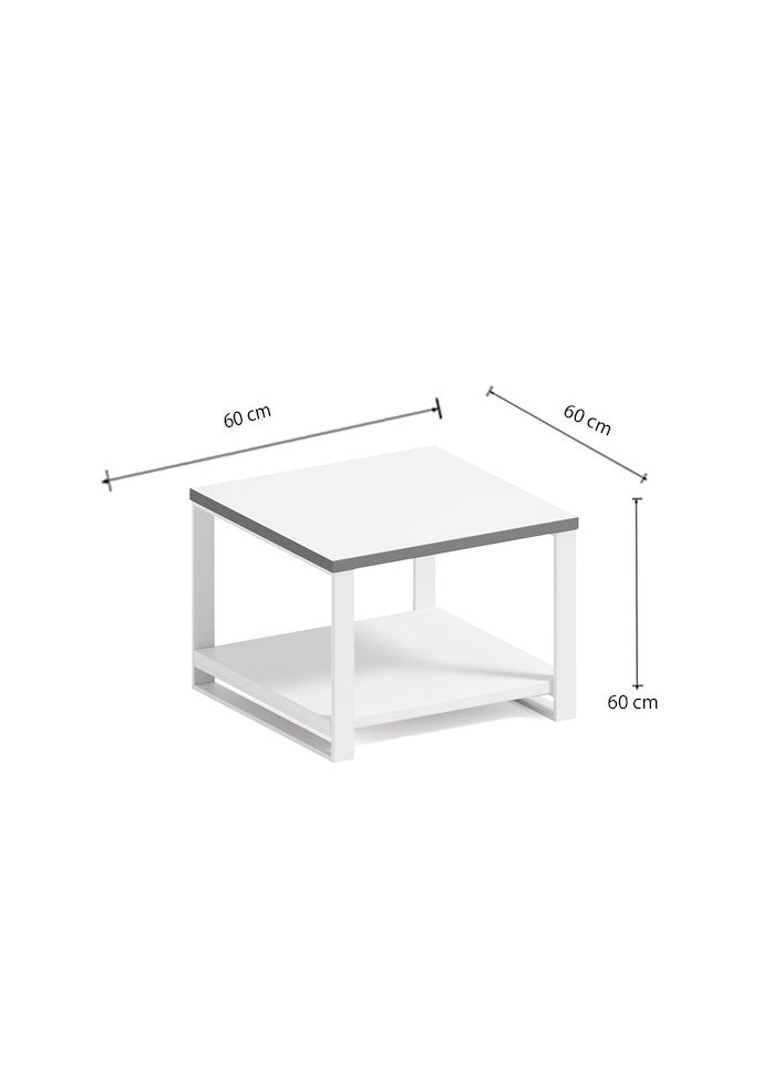 Neo Front - Neo Front Office Coffee Table – Square Centre Table, 60x60x60 cm – TC-030-Small - Image 1