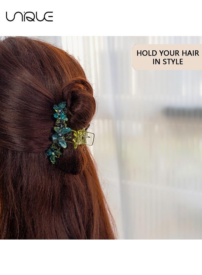 Unique 4 Pcs Claw Clips, Butterfly Claw Clips, Vintage PVC Hairpin Headwear, Beautiful Butterfly Hair Clips Hair Accessories for Girls and Women - Image 5