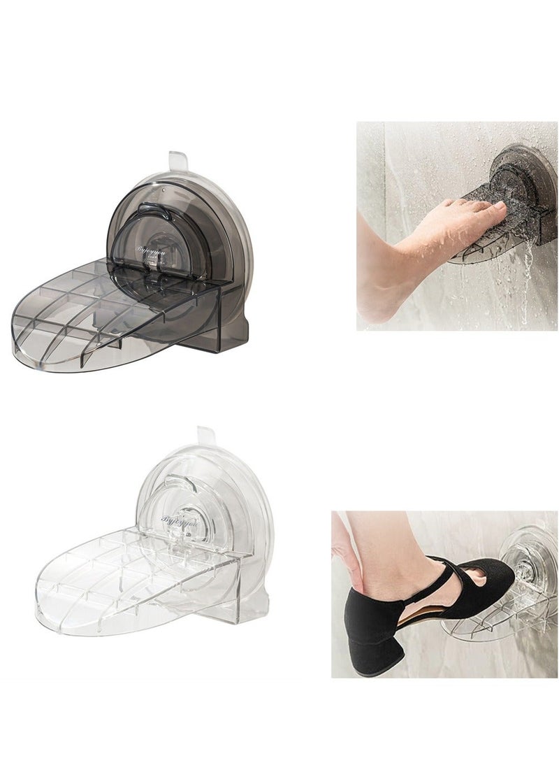 Shower Foot Rest for Shaving Legs, 2 Pack No Drilling Non Slip Suction Cup Rest, Stool Legs Assist, Stand Inside Shower, Women  Back Pain Sufferers - Image 1