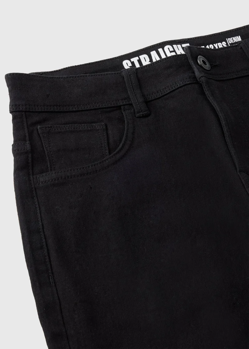 Matalan Boys Black Straight Fit Jeans