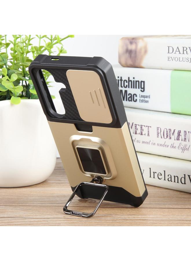 erorex Case For Samsung Galaxy S25+ 5G Camera Shield Card Slot PC Hybrid TPU Phone Case - Image 5