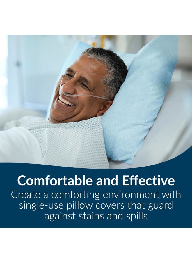 Tidi Avalon Papers 703 Single-Use Pillowcase, Tissue/Poly, 21'' x 30'', Blue (Pack of 100) - Image 4
