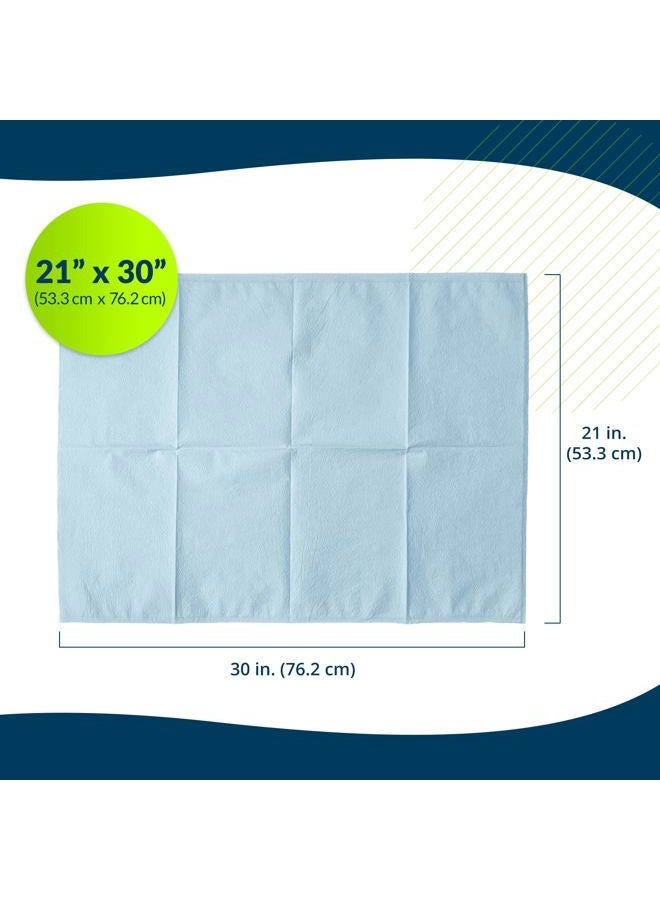 Tidi Avalon Papers 703 Single-Use Pillowcase, Tissue/Poly, 21'' x 30'', Blue (Pack of 100) - Image 3