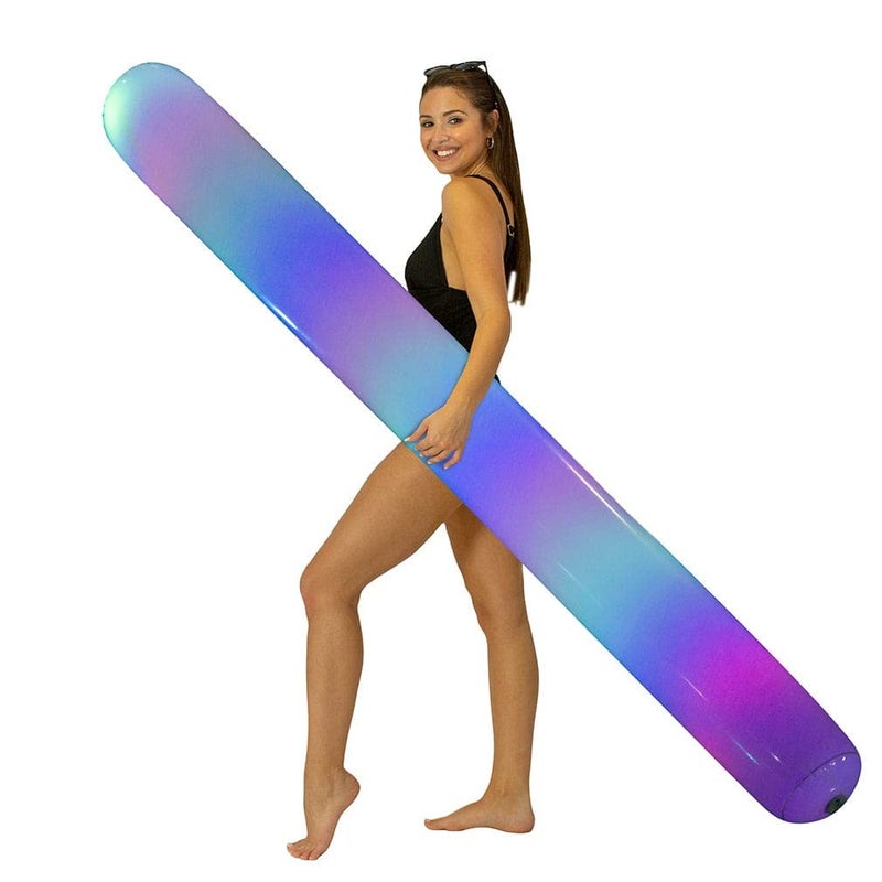 PoolCandy Inflatable Jumbo Swim Noodles (Illuminated LED Color Changing Swim Noodle) - Image 1