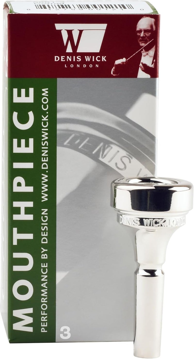 Denis Wick Classic Cornet Mouthpiece Silver Plated, 5881-2 Open Backbore for Balanced Airflow and Tone - Cornet Accessories for Effortless Articulation 17.00 x 4.92 x 4.6mm - Image 1