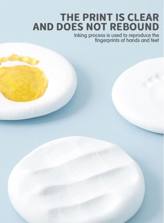 Personalized Newborn Infant Clay Footprint Non-Toxic DIY Handprint Kit Keepsake Ornament Souvenir for Boys and Girls Perfect Baby Shower and Decoration Gift - Image 2