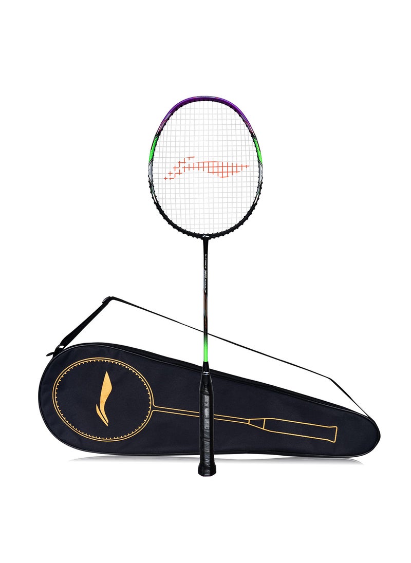 G - Force 3800 Superlite Carbon Fibre Strung Badminton Racket with Full Racket Cover | For Intermediate Players | 79 grams | Maximum String Tension - 32lbs