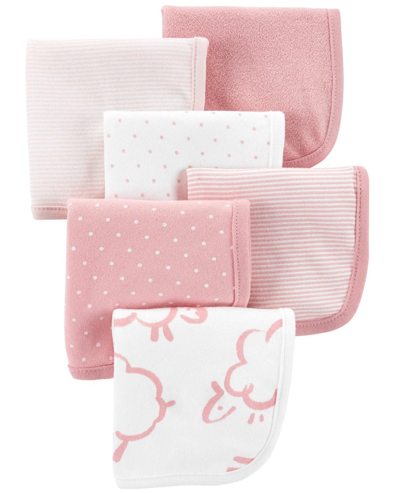 Carter's 6-Pack Washcloths (Pink) - Image 5