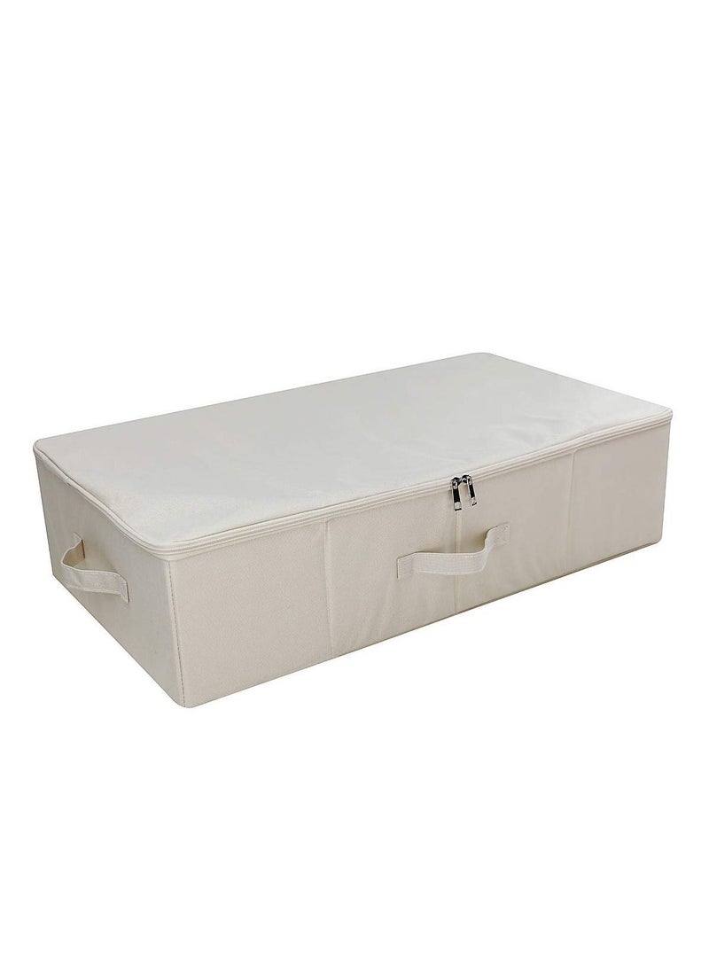 Under the Bed Storage Box with Zippered Lid Removable Cardboad Comforter Storage Box Dust proof Storage Basket for duvets - Image 1