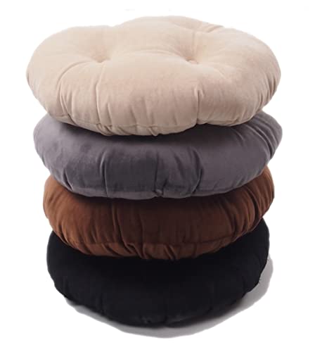 Augld 2 Pack Bar Stool Cushions with Elastic Band Stool Cover 13 Inch Black - Image 5