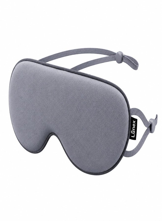 Lunex Premium Grey Sleep Mask for Men & Women | Ultra-Soft Eye Cover for Deep Sleep | Adjustable Strap & Light Blocking (Pack of 1) - Image 1