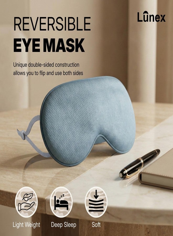 Lunex Premium Grey Sleep Mask for Men & Women | Ultra-Soft Eye Cover for Deep Sleep | Adjustable Strap & Light Blocking (Pack of 1) - Image 5