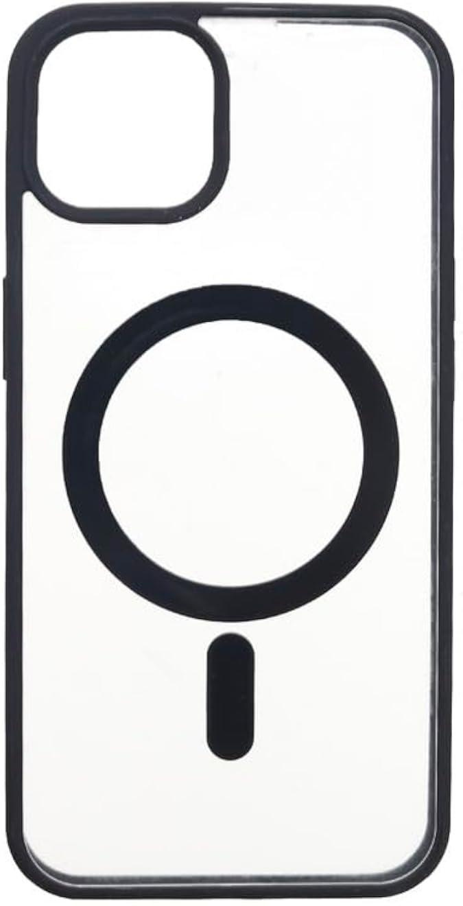 Magnetic Plastic Back Cover For Apple iPhone 13, Black E-G-132