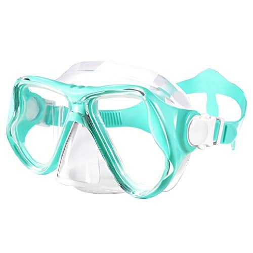 Keary Goggles Swimming Adult Mask Swim Goggles for Men Women Teens Adult Youth 180° Wide View Soft Silicone Skirt Clear No Leak Anti-Fog Swim Goggles with Nose Cover Pool Underwater Water Mask Glasses - Image 1