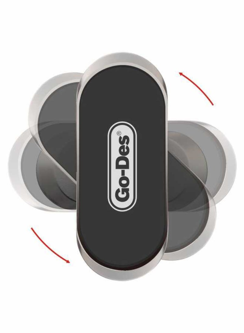 جو-ديز حامل هاتف عالمي مغناطيسي قابل للتعديل 360 درجة، حامل هاتف مغناطيسي للوحة قيادة السيارة، دوران 360 درجة، حامل هاتف السيارة بدون استخدام اليدين - Image 1