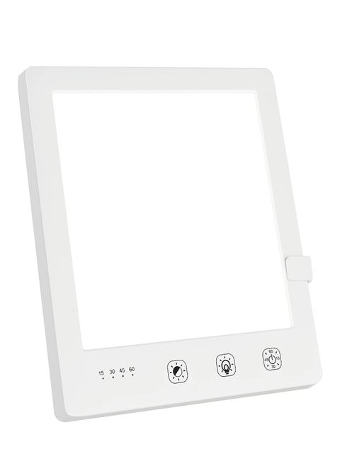 Light Therapy Lamp, Bionic Sun Lamp 2000-10000 Lux Portable Natural Sunlight LED Light Box, 3 Adjustable Brightness Levels Touch Control Timed LED Spectrum (6.31")