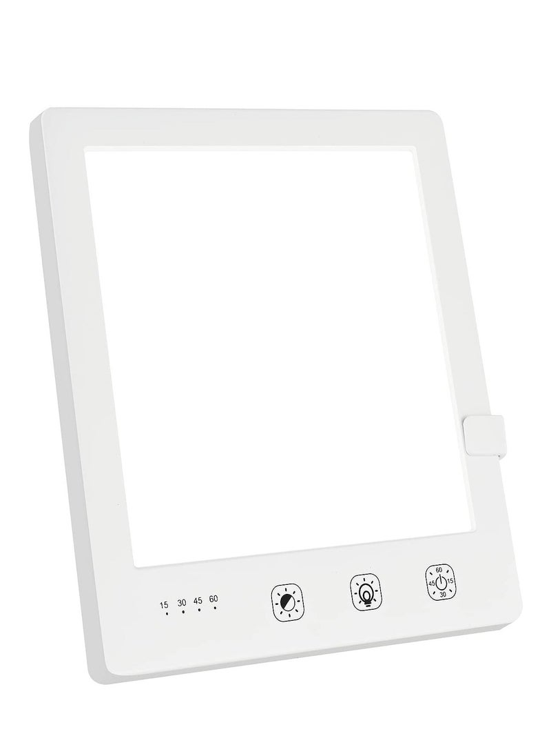 Generic - Light Therapy Lamp, Bionic Sun Lamp 2000-10000 Lux Portable Natural Sunlight LED Light Box, 3 Adjustable Brightness Levels Touch Control Timed LED Spectrum (6.31") - Image 1