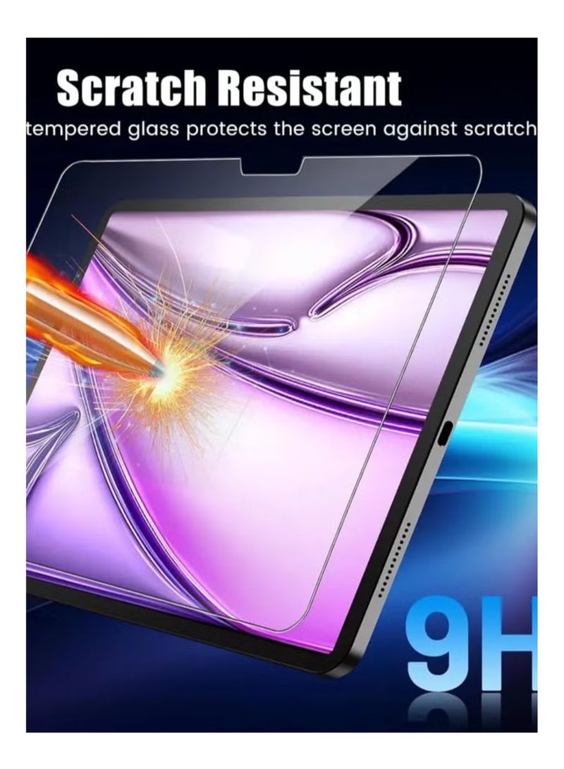 2 Pack iPad Air 13 2024 Premium Tempered Glass Screen Protector Full Glue for iPad Air 2024 13-Inch - Image 2