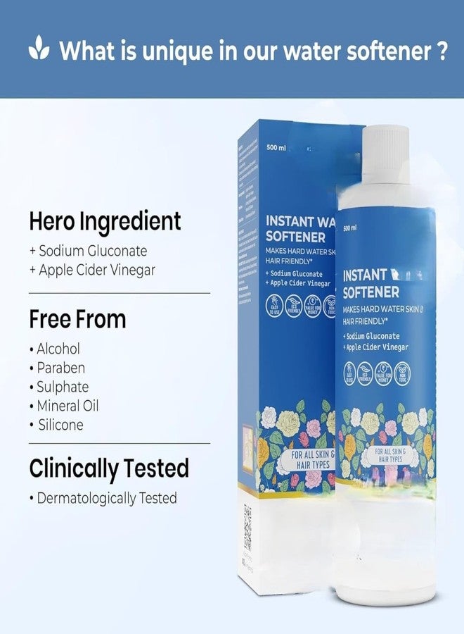 veecha enterprise Instant Water Softener | Makes Your Water Hair & Skin Friendly | Reduces Hair Fall & Skin Itching | Disables Hardness & Maintains pH Level | Non Toxic and 100% Safe (400ml (Pack of 1) - Image 2