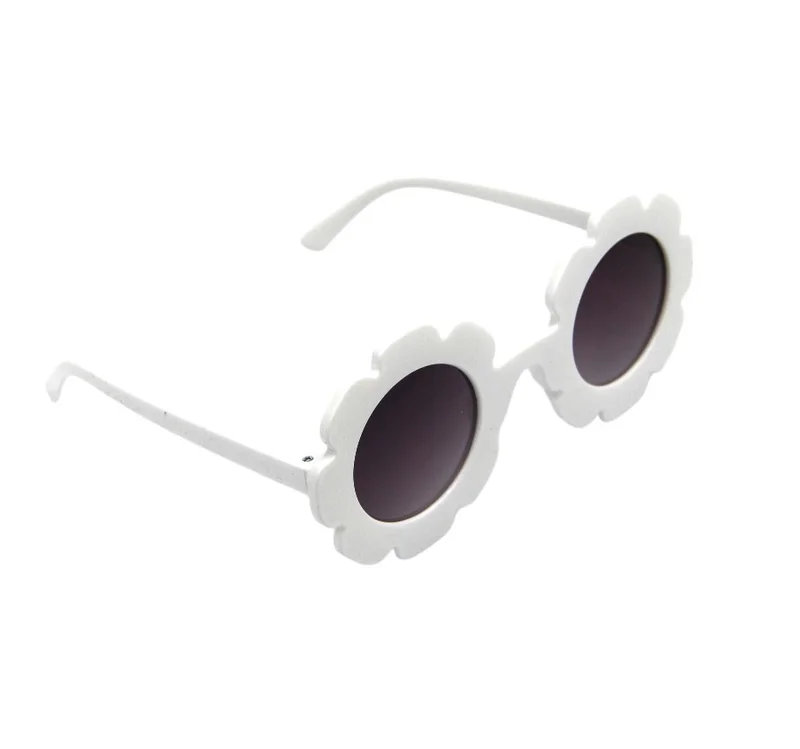 D'Daniela Dana Glasses and Bow Barrette Clip Set For Babies and Girls - White