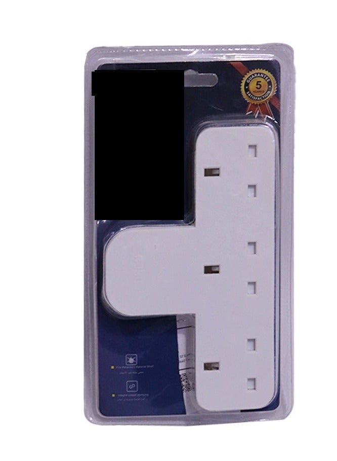 Multi-socket extension socket with 3 extenders