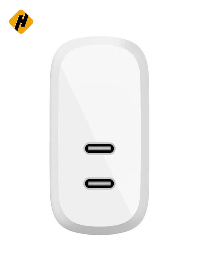 HuHa - 35W Dual Ports Fast Charging USB-C+C Power Adapter USB-C To Lightning Cable For Apple iPhone 14 13 Series - Image 1