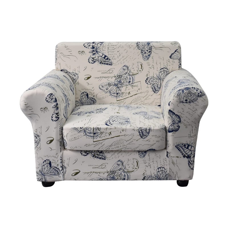 KRFOONN 2 Piece Chair Covers Printed Sofa Covers Couch Covers Washable Armchair Sofa Couch Slipcover Furniture Protector with Elastic Bottom for Living Room Armchair 04 Small