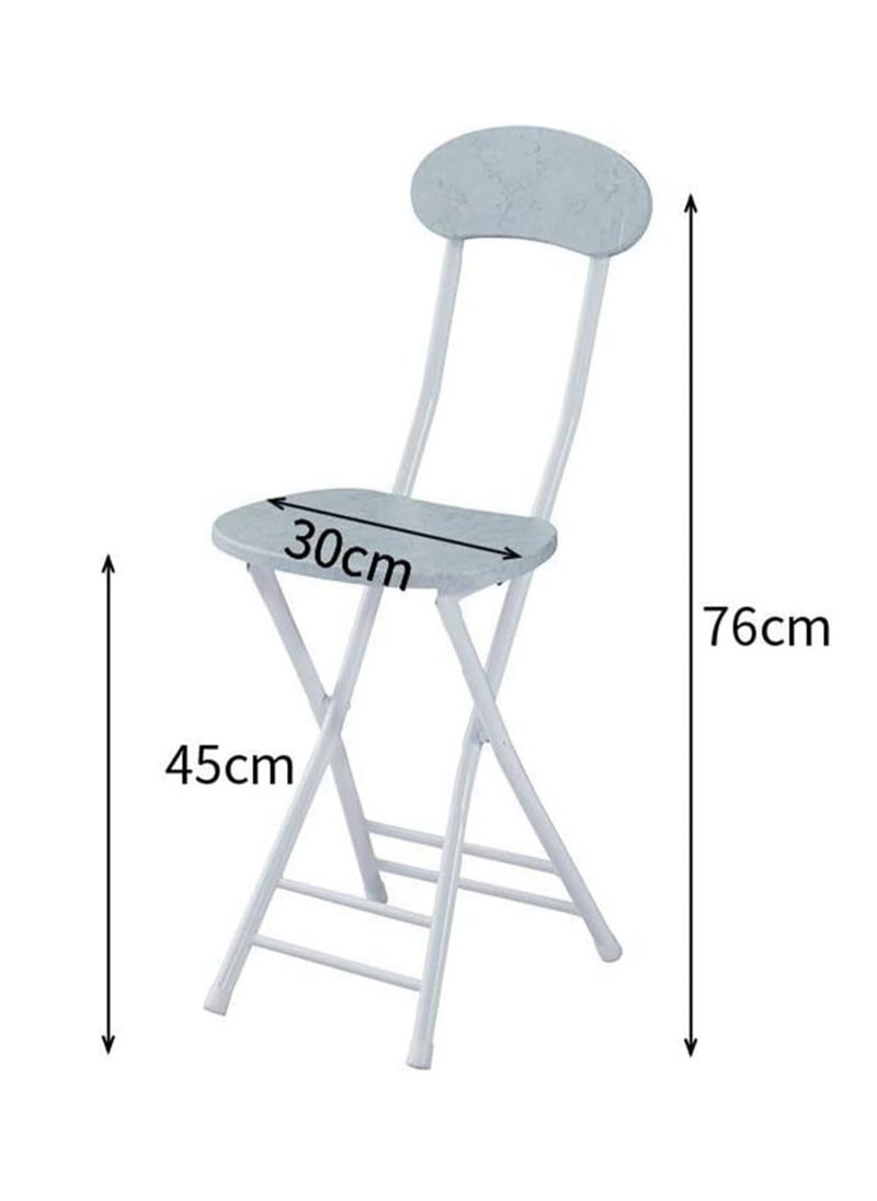 Hihonor Cushioned Padded Folding Stool, 28.7-Inch Foldable Folding bar Stool,Portable Folding Stool with Handle for Fishing Hiking Gardening Travel, Black  - Image 2