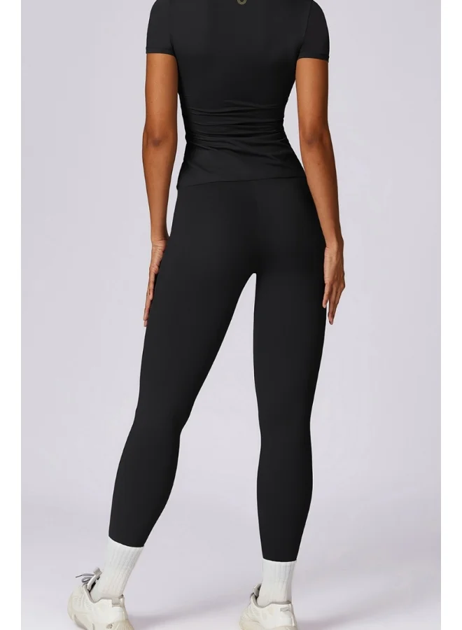 كون.يوغا KAWN YOGA Womens Short Sleeves Shirt