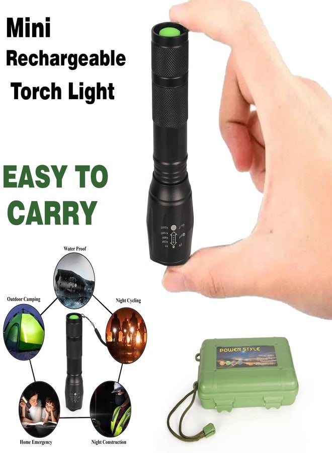 Care4 Care 4 Long Range Metal Torch Light, Unbrakable Fast Rechargeable and Zoomable Torch with adjustale Focus Best for Outdoor Activities Like Trekking, Camping (Metal) - Image 3